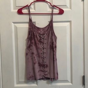 Pink/Purple spaghetti strapped top